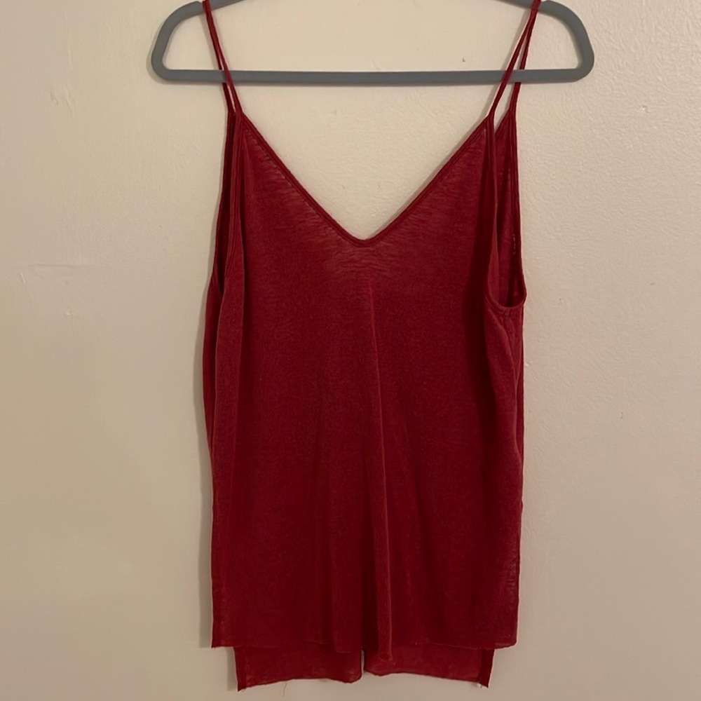 Urban outfitters, red spaghetti strap, Tank